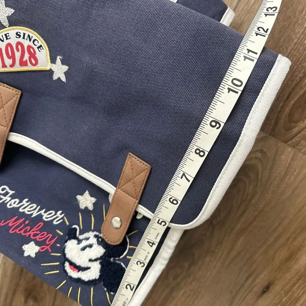 Disney Parks Heritage Forever Mickey Messenger Backpack Love Since 1928 Canvas